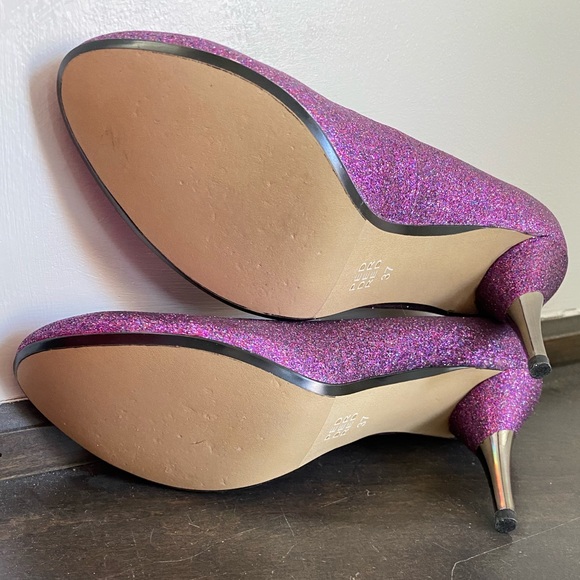 Brand New in Box Pink and Blue Glitter Heels - Picture 5 of 8